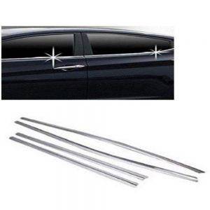 Car Window Lower Garnish Stainless Steel Chrome Finish Exterior for Elantra Fluidic